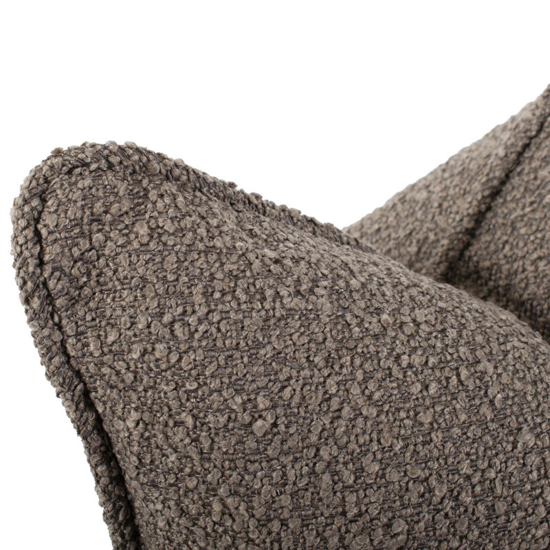20 x 20 Pillow Barbet- Down Insert, Chocolate