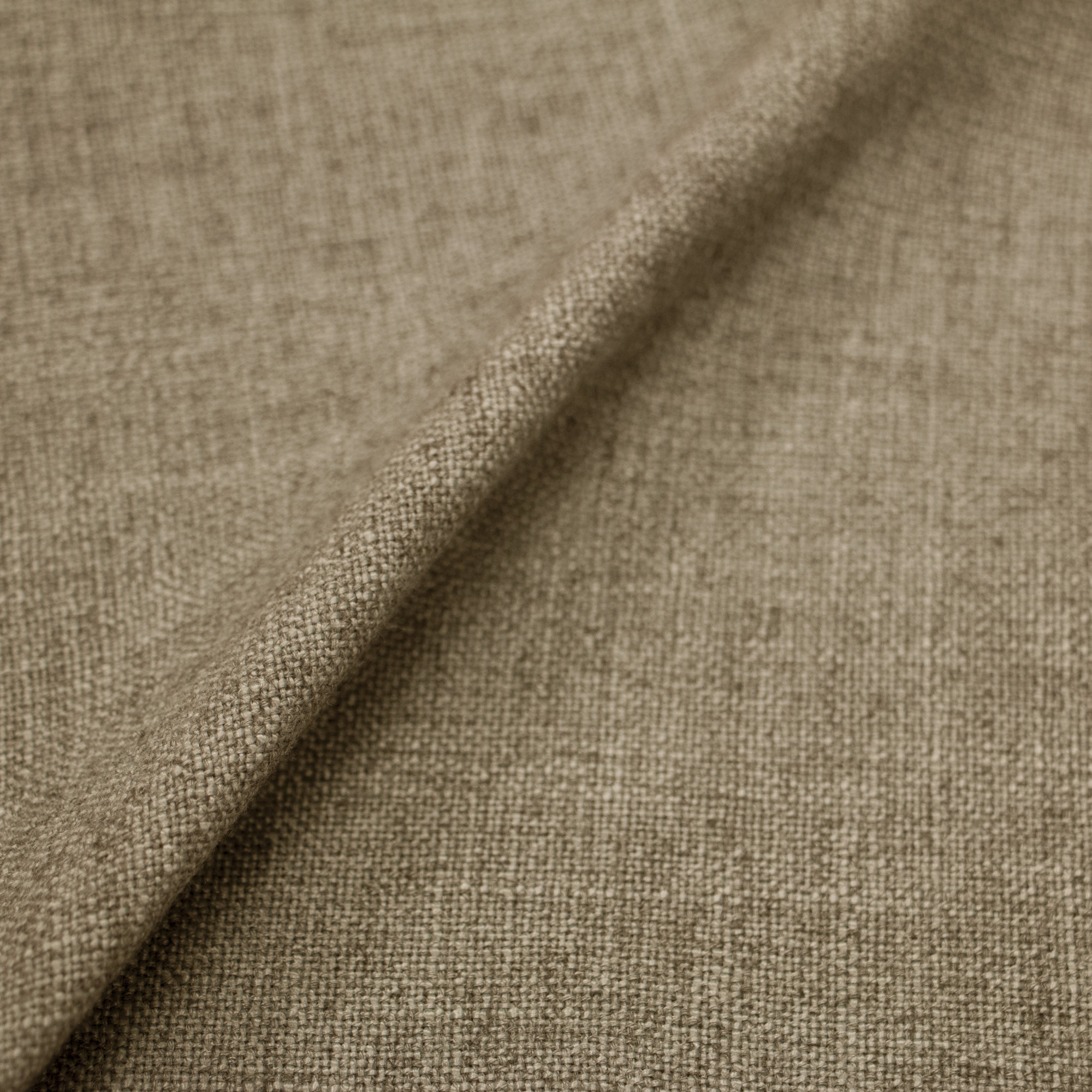 Orlando Upholstered Ottoman, Zuma Natural Textured Linen