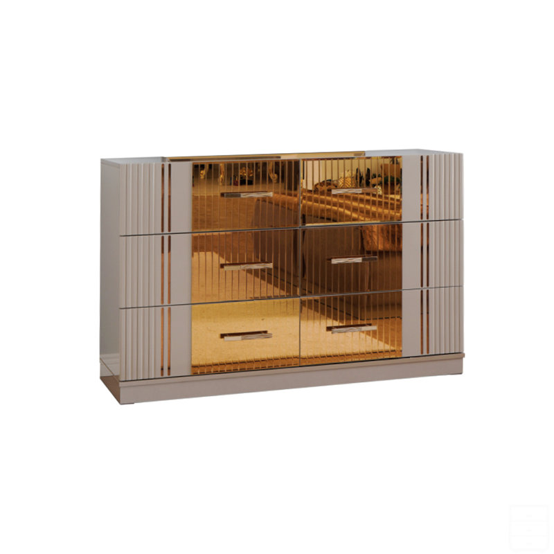 Commode 6 tiroirs en bois