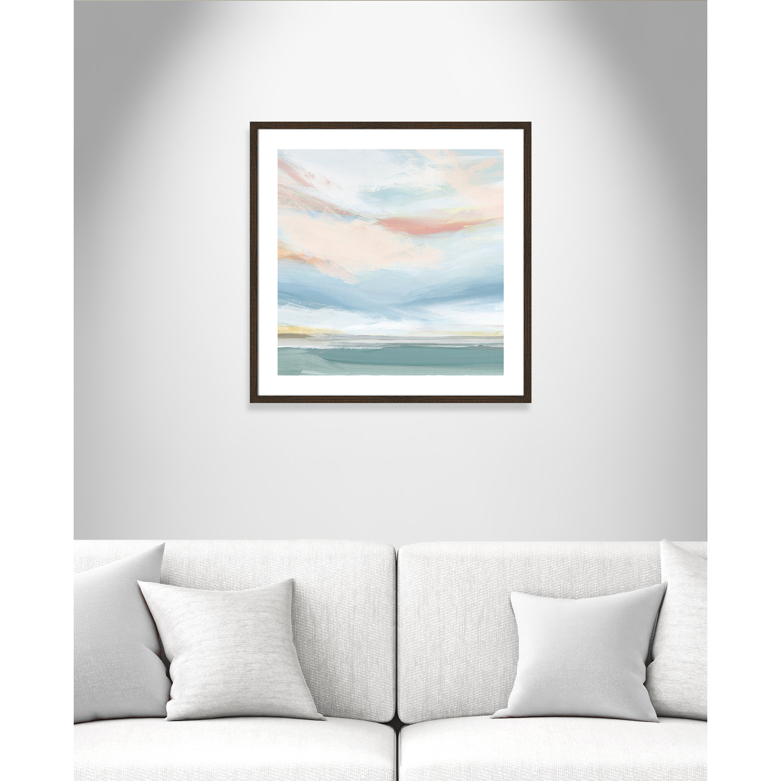 Delphi "Sweetness I" Painting by Isabelle Z, 28.75" H x 28.75" W x 0.88" D, Walnut Wood Framed Paper