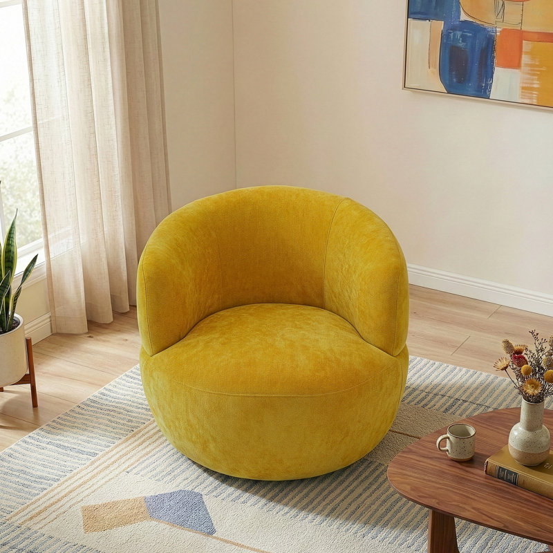 Fauteuil pivotant Thornton, Doré