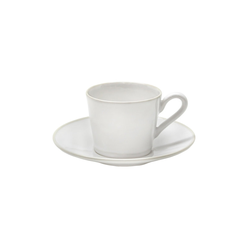 Beja Stoneware Teacup, White