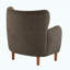 Fauteuil club à oreilles moderne rembourré