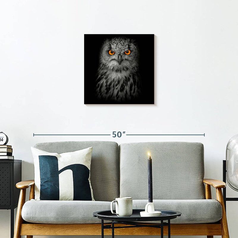 Brampt Intense Eagle Owl, 20" H x 20" W