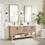 Meuble-lavabo double 72 po avec plateau en pierre composite Chace-1381824304