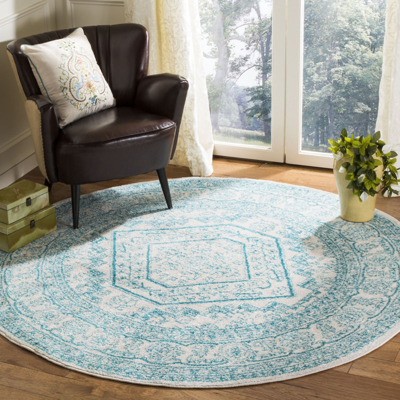 Alisa Performance Oriental Rug, Round 6'
