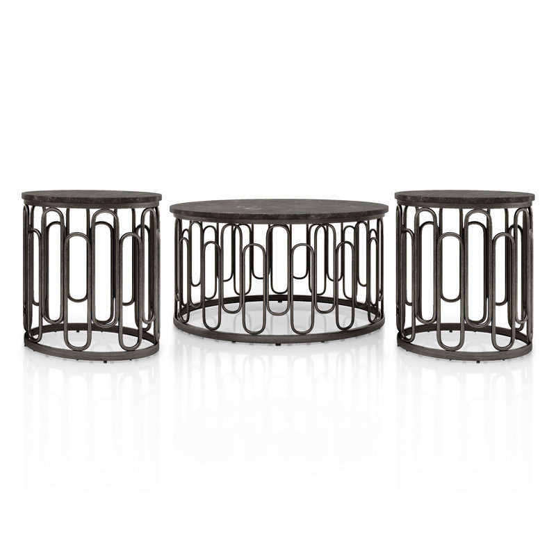 Gruenloh 3 - Piece Living Room Table Set