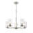 Verlana 5 - Light Steel Dimmable Chandelier-2061285265
