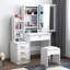 Camariyah Dressing Table with Mirror