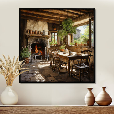 Angelisha Farmhouse Family Diner Pointillism - ferme, art mural