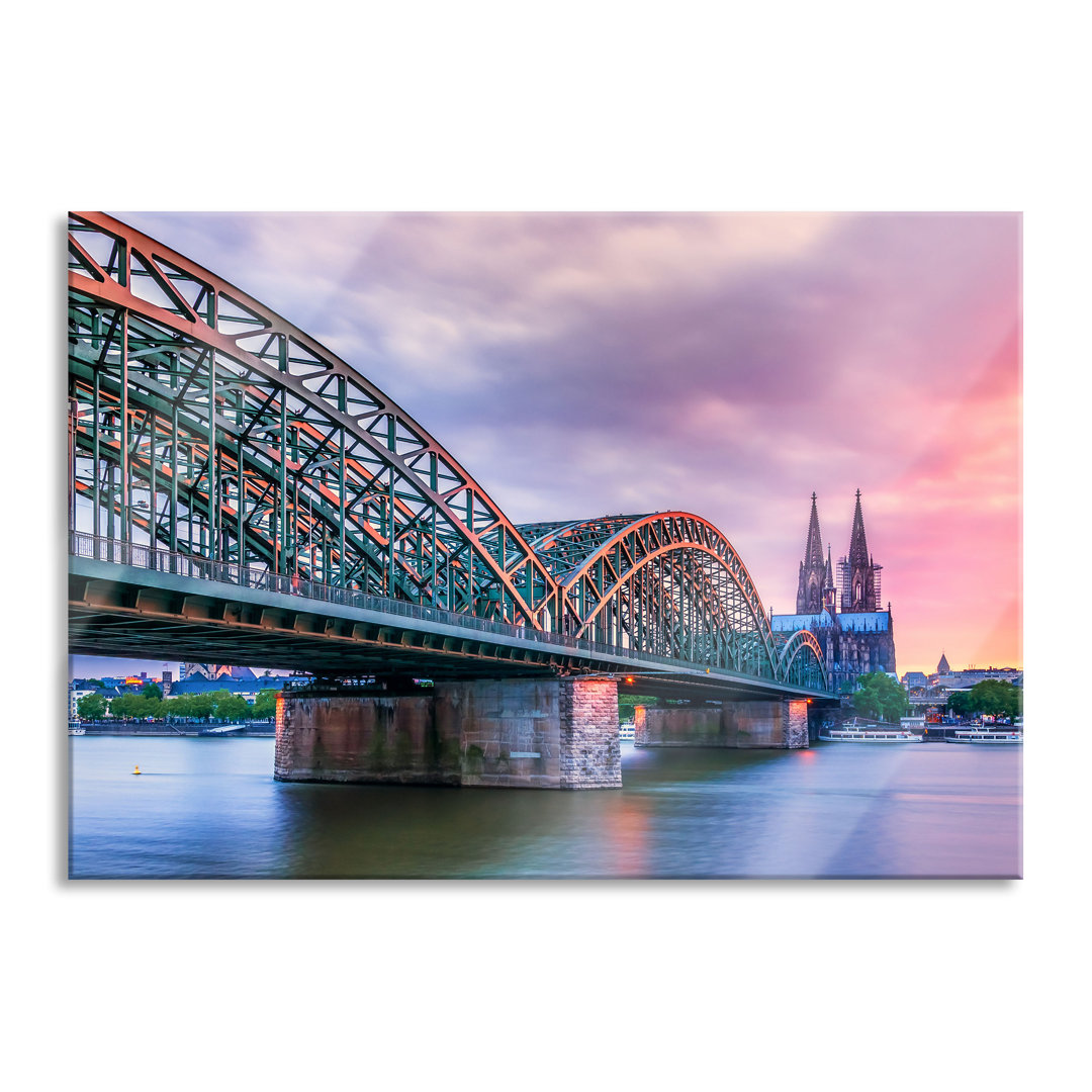 Glasbild Hohenzollern Bridge in Cologne