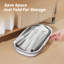 Vadrouille plate et seau pliable Oshang OG7, seau pliable avec roues, 2 tampons lavables