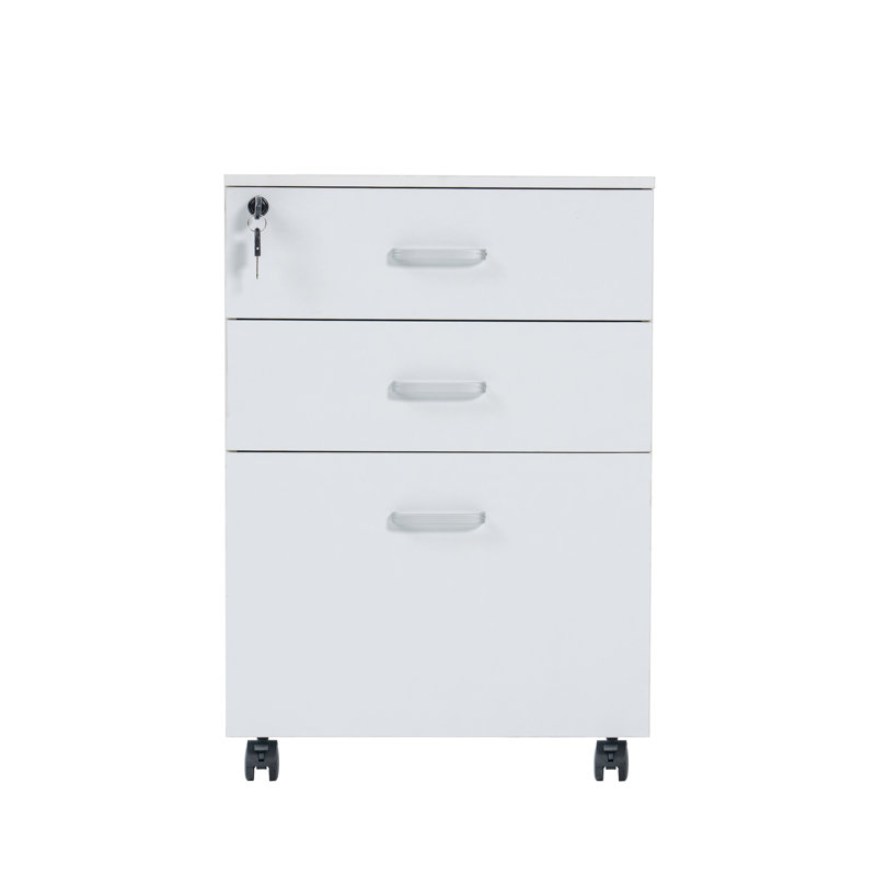 Lusia 18.2'' Wide 3 -Drawer Mobile File Cabinet