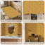 Papier peint adhésif autocollant branches jaunes à motif floral autocollant amovible pour armoire de cuisine de chambre à coucher 24 po x 118 po