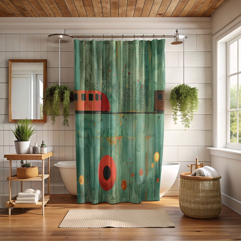 Rideau de douche haut de gamme, H 74 po x l 71 po