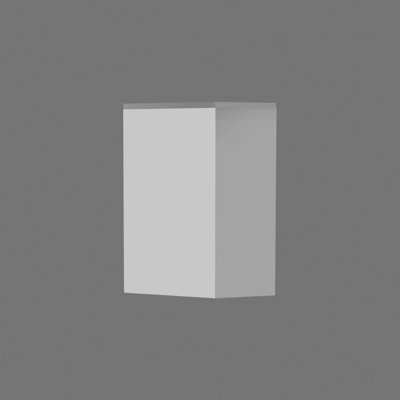 7'' H x 8.25'' W x 1.63'' D Plastic Onlay Scroll