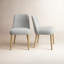 FITCH DINING CHAIR LIGHT GREY-SET OF TWO