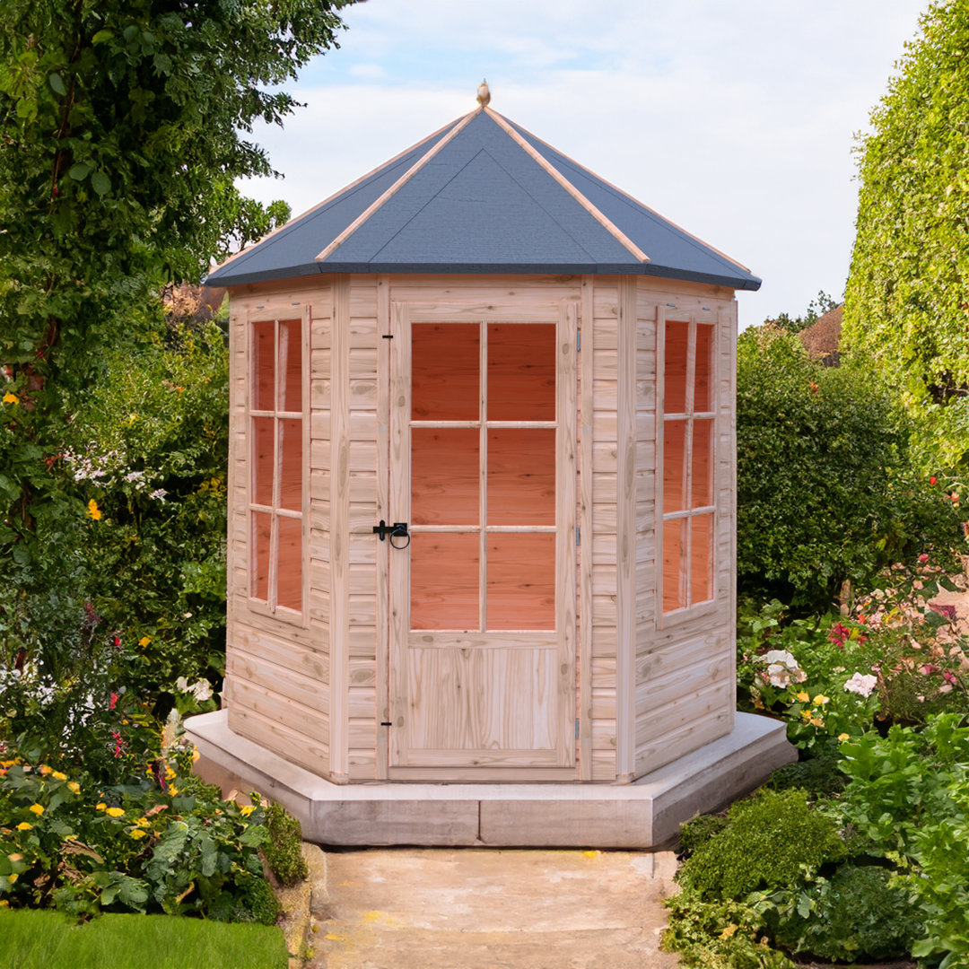 Rackhams Green Gazebo Hexagonal Summerhouse 6X6 12Mm Cladding - Image 3