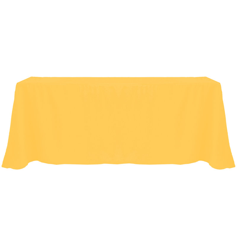 Solid Color Tablecloth, 156" x 90", Neon Orange, 1
