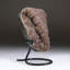 Red Druzy Crystal Cluster On Metal Stand