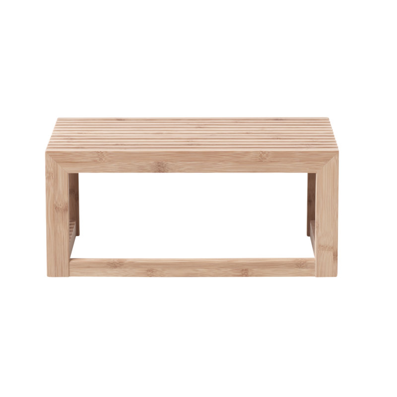 Fink Bamboo Solid Wood Accent Shelf, 20cm H x 45cm W x 27cm D