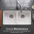 Houzer Apron Front / Undermount 32-3/16" Fireclay Double Bowl 50/50 Kitchen Sink-32984631