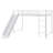 Metal Bunk Bed With Slide And Guardrails,-3625822-3625819