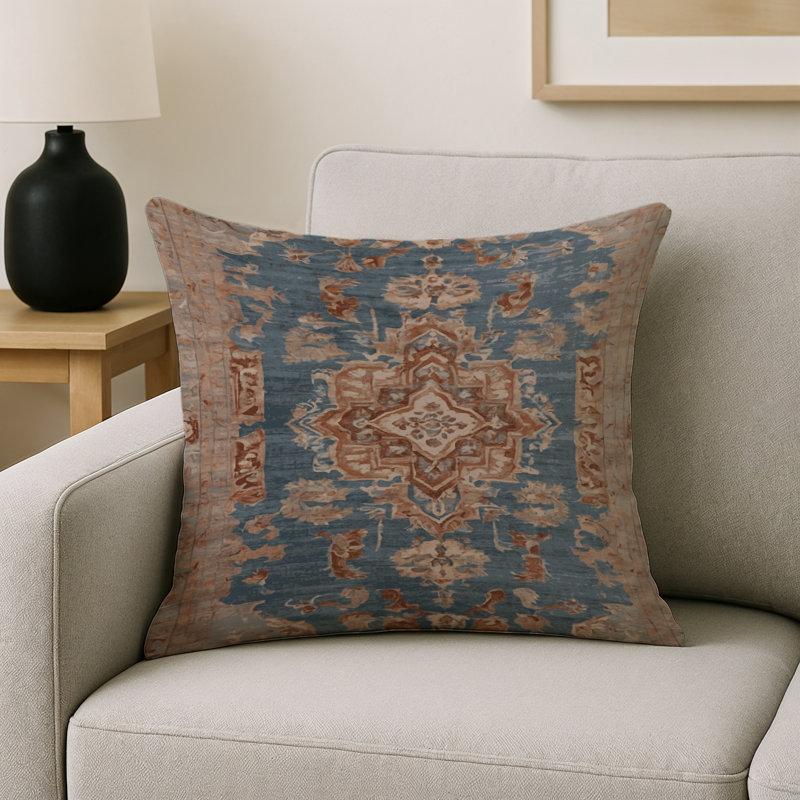 Coussin décoratif intérieur et extérieur Modern, Carré 16 po, Gris oriental 25