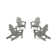 4-Piece Classic Adirondack Conversation Set