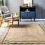 Tapis en jute pour la salle à manger Allegro, bleu / ivoire-1331783951