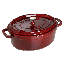 Cast Iron Oval Cocotte-15217225-15217232