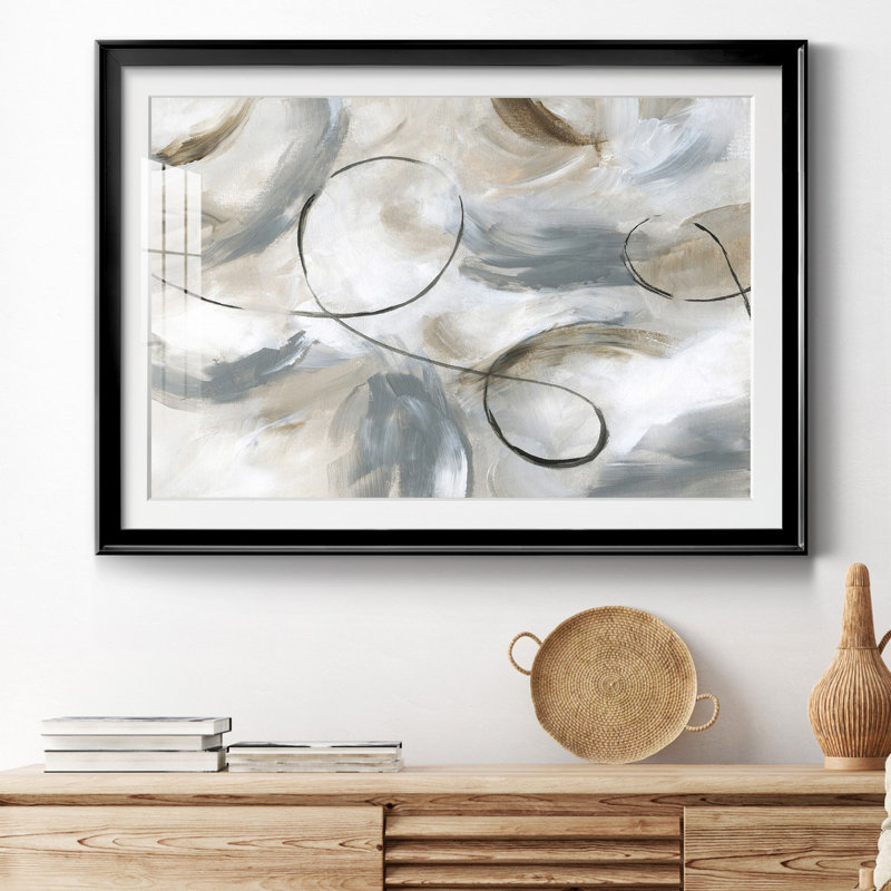 Staccato - peinture encadrée, H 26,5 po x l 36,5 po x P 1,5 po, Cadre noir