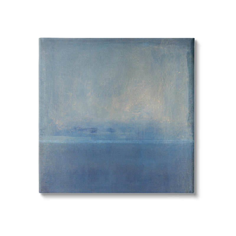 Art mural bleu abstrait par Tim Otoole, H 30 po x l 30 po x P 1,5 po