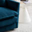 Canapé modulaire en U à 5 places en chenille bleue modulaire pour le salon: canapé convertible