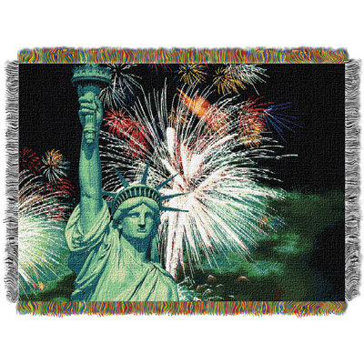 Jeté Lady Liberty, tapisserie patriotique Holiday