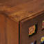 Solid Wood Rectangle Accent Cabinet
