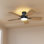 Ventilateur de plafond encastré 46 po avec lumière DEL Aare Aare