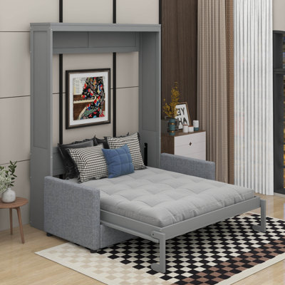 Lit escamotable mural avec coussin Kiora