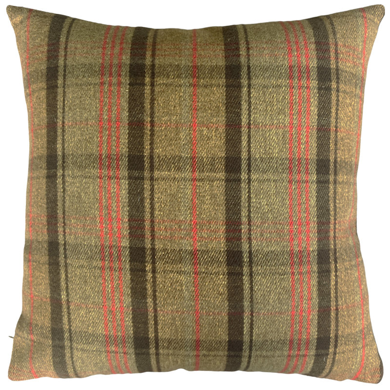 Plaid Square Throw Pillow Cover