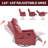 Faux Leather Heat Massage Manual Recliner Chair With Rocker And Swivel For Living Room-921220055