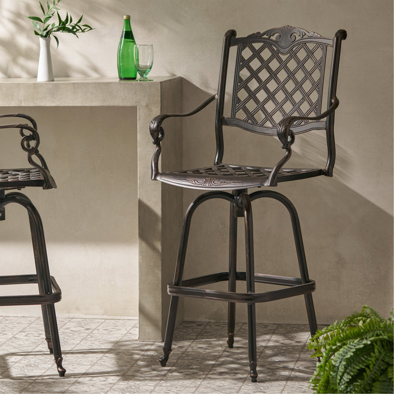 TABOURET DE BAR EN FONTE D'ALUMINUM