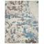 Belue Hand Knotted Wool Abstract Area Rug in Blue-1255098235