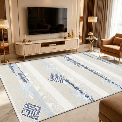 Tapis abstrait en forme de terre de 1 pièce, élégant tapis décoratif polyvalent, facile à nettoyer et à entretenir, meuble idéal pour la chambre à coucher, le salon, le couloir, le vestibule, le dortoir et le bureau afin de rafraîchir l'ambiance intérieure de votre maison