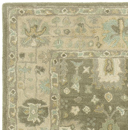 Allenwood Wool Oriental Area Rug, Rectangle 3'6" x 5'6"