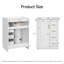 Meuble-lavabo simple autoportant 24 po avec lavabo en céramique, 1 porte et 3 tiroirs 24 po-1131555876
