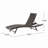 Patio Wood Double Chaise Lounge
