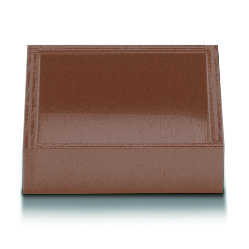 Sushic Wood Decorative Tray, 6" H x 6" W x 1.8" D, Walnut