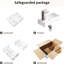Lavabo encastré en céramique 14,95 po x 6,94 po x 3,6 po avec raccords argentés, idéal pour les petites salles de bain et le drain de vasque en porcelaine de conception minimaliste, installation facile