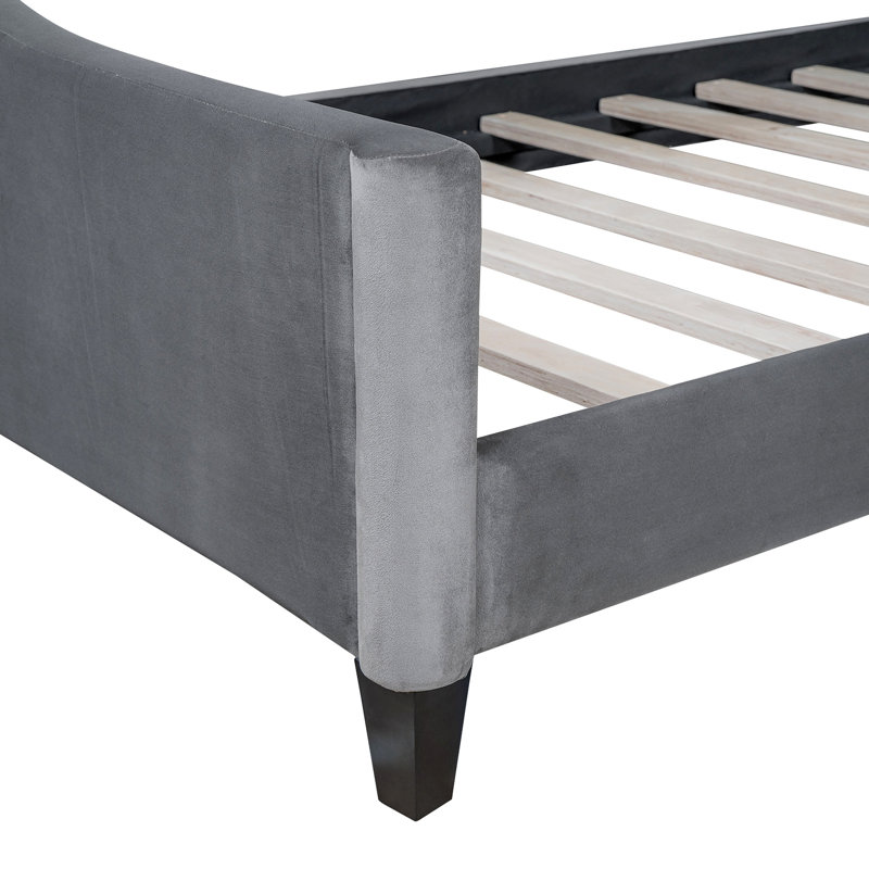 Lit de jour Modern Luxury, Gris, Lit simple