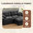 88.9" Wide Comfy Cloud Couch with Ottoman, Cloud Modular Sectional Sofa, Sectional Couches for Living Room-Cloud-Like Chenille Upholstery Bonless, Tufted Back, and Modern Design-2111480247